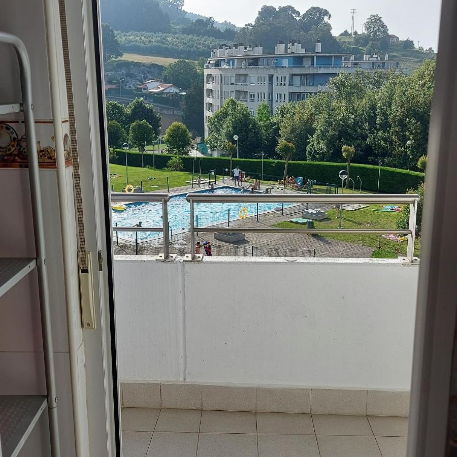 Soleado Piso Con Garaje Y Piscina A 8' Centro Apartment Castro Urdiales Bagian luar foto